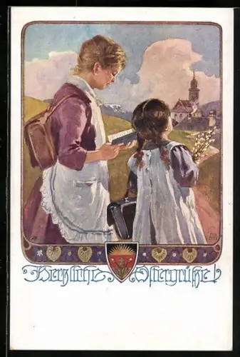 AK Deutscher Schulverein NR.903: Schwestern gehen nach der Schule gemeinsam nach Hause