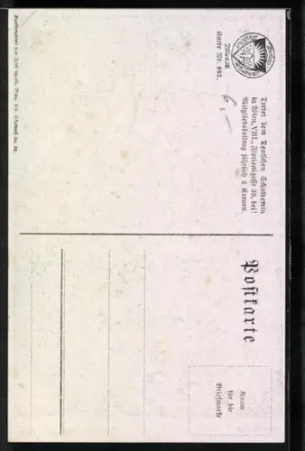 AK Deutscher Schulverein Nr.883: Abend am Weiher