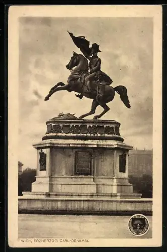 AK Deutscher Schulverein NR 205: Wien, Erzherzog Carl-Denkmal