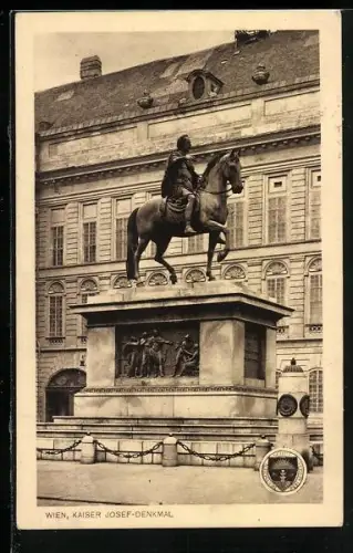 AK Deutscher Schulverein Nr. 206: Wien, Kaiser Josef-Denkmal