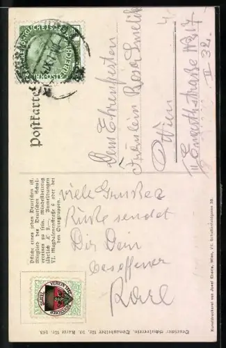 AK Deutscher Schulverein NR 163: Melk, Blick auf das Stift