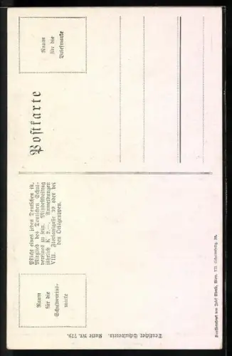 AK Deutscher Schulverein: Und wenn die Sturm-Glock einst erschallt, Mann läutet Glocke im Glockenturm