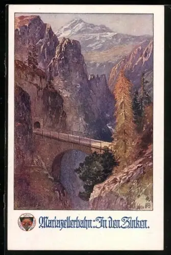 AK Deutscher Schulverein NR. 716: Brücke der Mariazellerbahn