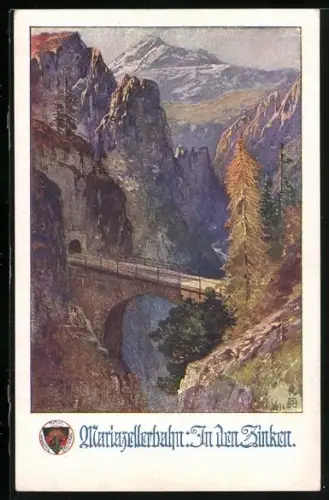 AK Deutscher Schulverein NR. 716: Brücke der Mariazellerbahn