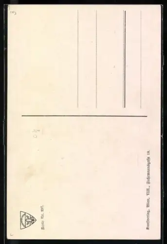 AK Deutscher Schulverein NR 297: St. Michael, Ortsansicht mit Kirche vom Wasser aus