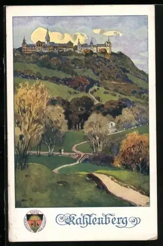 AK Deutscher Schulverein Nr.324: Kahlenberg, Schloss auf dem Kahlenberg