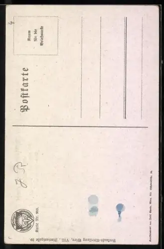 AK Deutscher Schulverein Nr. 960: Trauliche Ecke, Blick in eine Stube