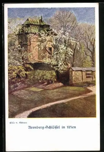 AK Deutscher Schulverein, Elsa von Schrott, Wien, Arenberg-Schlössel