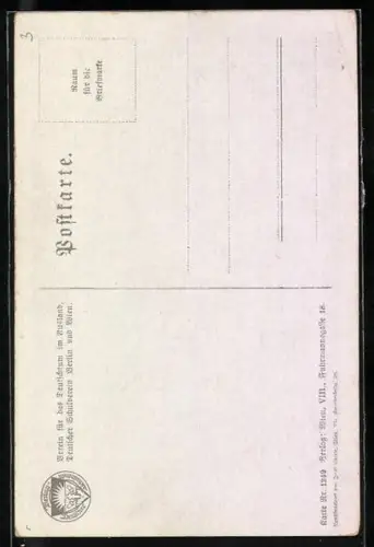 AK Deutscher Schulverein Nr. 1249: Alter Reigen Nimm sie bei der schneeweissen Hand