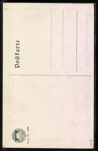 AK Deutscher Schulverein Nr. 1248: Verliebtes Paar blickt in den Sonnenaufgang, Die Sonne erwacht