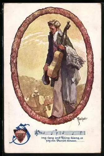 AK Deutscher Schulverein NR: 1336 Es zog ein Bursch hinaus
