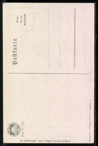 AK Deutscher Schulverein Nr. 1022: Nur unverzagt auf Gott vertraut es muss doch Frühling werden!, Kirche