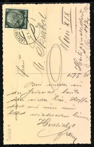 AK Ritzing, Ortsansicht und Strassenpartie im Ort