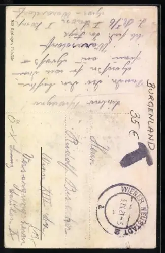 AK Grosswarasdorf, Brücke im Ort, Kinder auf einer Strasse