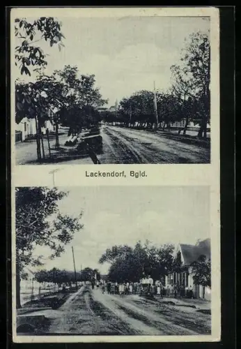 AK Lackendorf /Bgld., Strassenpartie im Ort