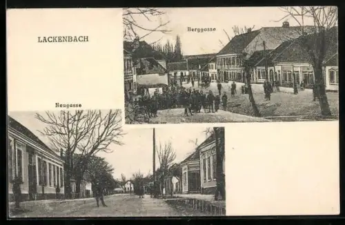 AK Lackenbach, Bergasse, Partie in der Neugasse