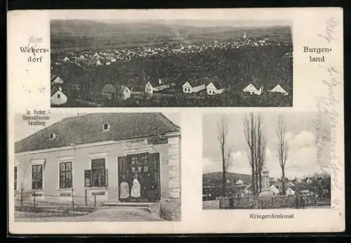 AK Weppersdorf, Handlung Hacker, Kriegerdenkmal