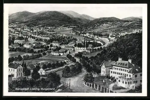 AK Rattersdorf-Liebing, Teilansicht mit Strassenpartie