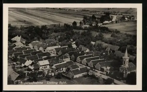 AK Mannersdorf an der Rabnitz, Liebing, Fliegeraufnahme des Ortes