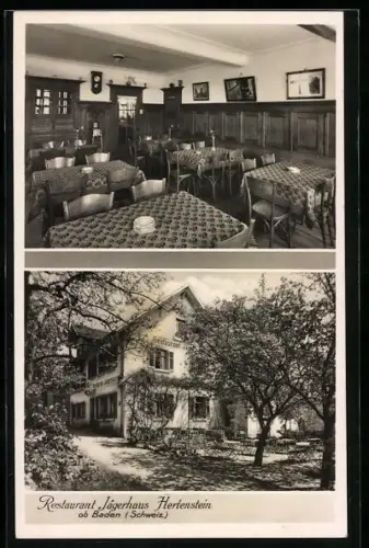 AK Baden /Schweiz, Restaurant Jägerhaus Hertenstein, Bes. Paul Minikus
