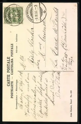 AK Baden, Häuser in der Rathausgasse