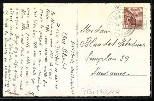 AK Fislisbach /Aargau, Strassenpartie