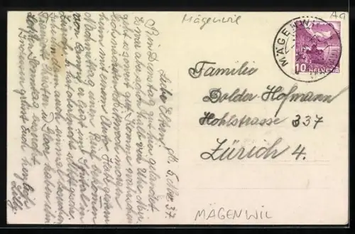 AK Mägenwil /Aargau, Strassenpartie