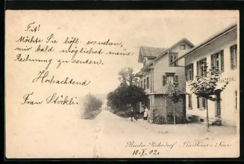 AK Nieder-Rohrdorf, Gasthaus zur Sonne