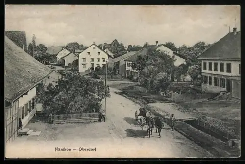 AK Nänikon, Strassenpartie im Oberdorf