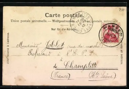 AK Wangen /Zürich, Gasthof z. Sternen, Anstalt und Strassenpartie