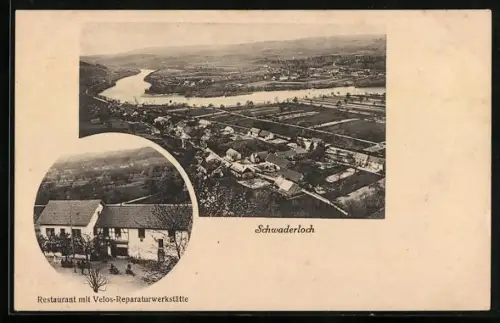 AK Schwaderloch, Restaurant mit Velos-Reparaturwerkstätte, Teilansicht