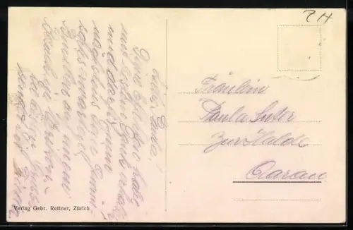 AK Uerikon, Gasthof zum Hecht, Schifflände, Ortspartie und Gesamtansicht