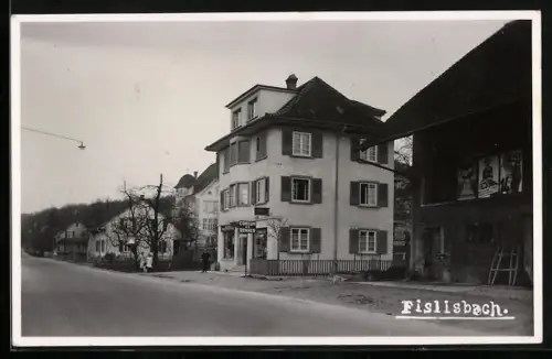 AK Fislisbach, Strassenpartie mit Consum AG Denner