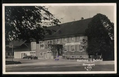 AK Henggart, Gasthaus zum Bahnhof
