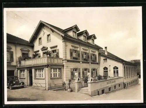 AK Kaiseraugst, Gasthaus und Metzgerei zum Loewen, Bes. J. Leuenberger