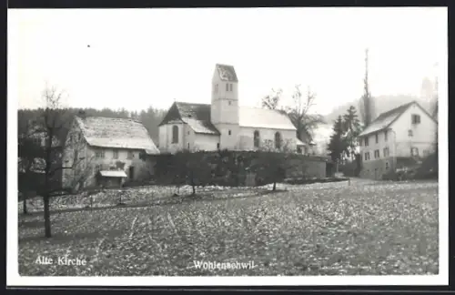 AK Wohlenschwil, Blick auuf die alte Kirche