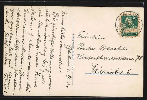 AK Baden, Neues Bezirksschulhaus Burghalde
