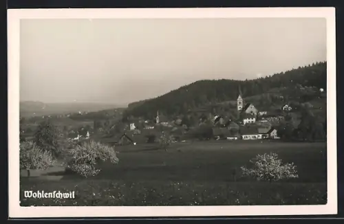 AK Wohlenschwil, Blick vom Umland auf den Ort