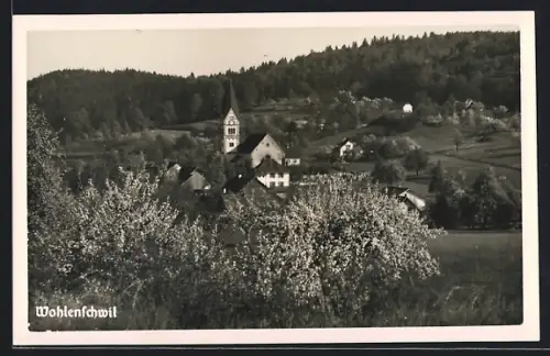 AK Wohlenschwil /Arg., Blick vom Umland auf die Kirche