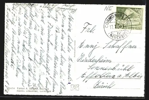 AK Corcelles-Cormondrèche /Ntel., Vue aérienne