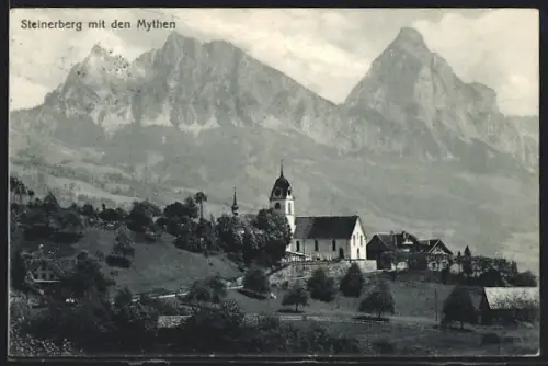AK Steinerberg, Kirche im Grünen vor den Mythen
