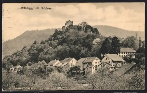 AK Wildegg, Teilansicht mit Schloss