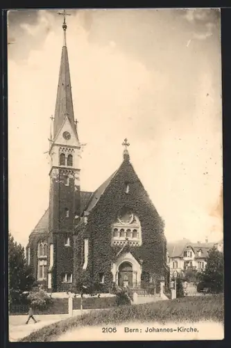 AK Bern, Blick auf die Johannes-Kirche