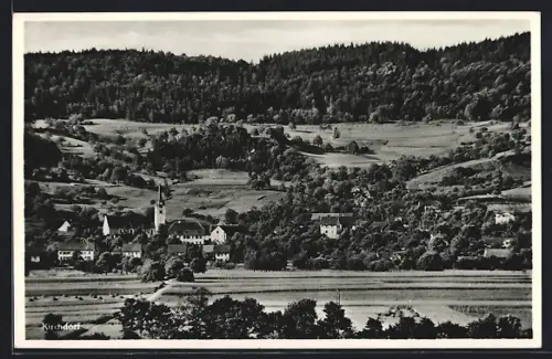 AK Kirchdorf /AG, Ortspartie mit Kirche