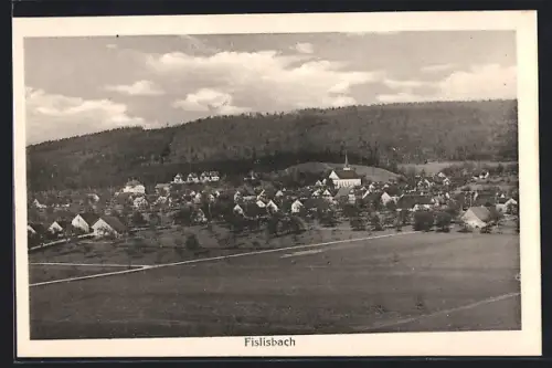AK Fislisbach, Teilansicht mit Kirche