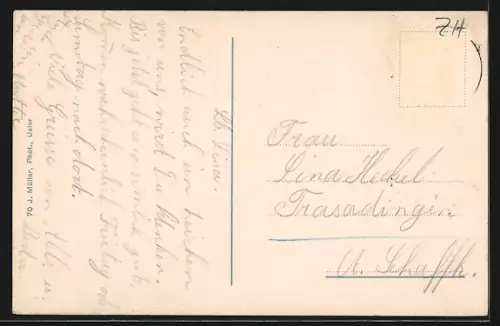 AK Uster, Ortspartie mit Kirche