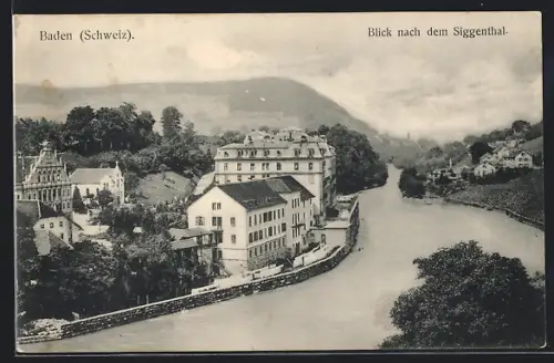 AK Baden, Blick nach dem Siggenthal