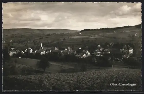 AK Ober-Ehrendingen, Teilansicht mit Bäumen
