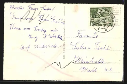 AK Nussbaumen b. Baden, Teilansicht mit Strassenpartie