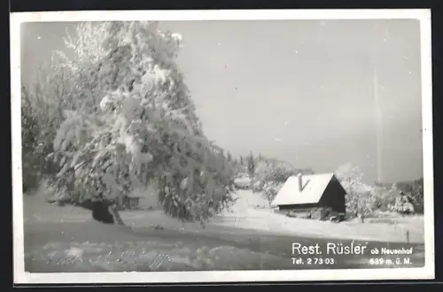 AK Neuenhof, Restaurant Rüsler im Schnee